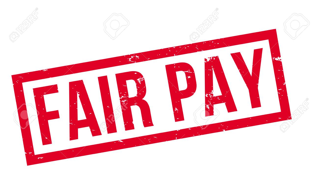 Fair Pay rubber stamp